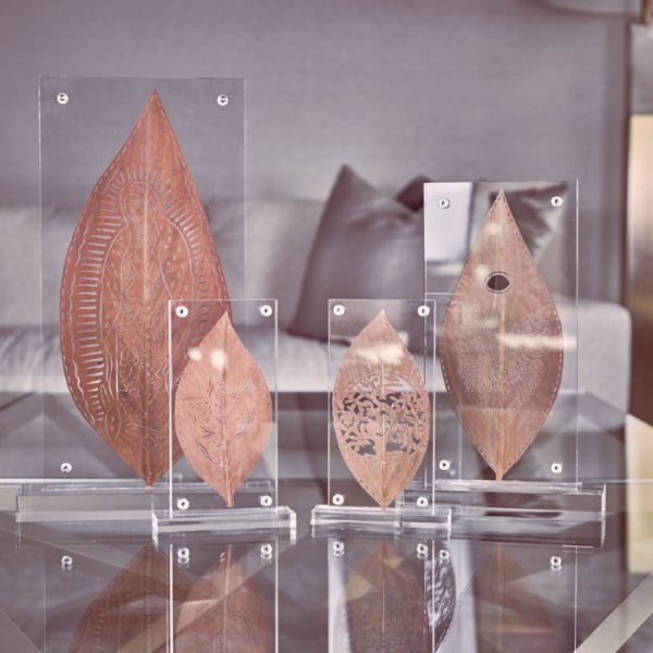 ACRYLICS CARVED ON DRY SHEET