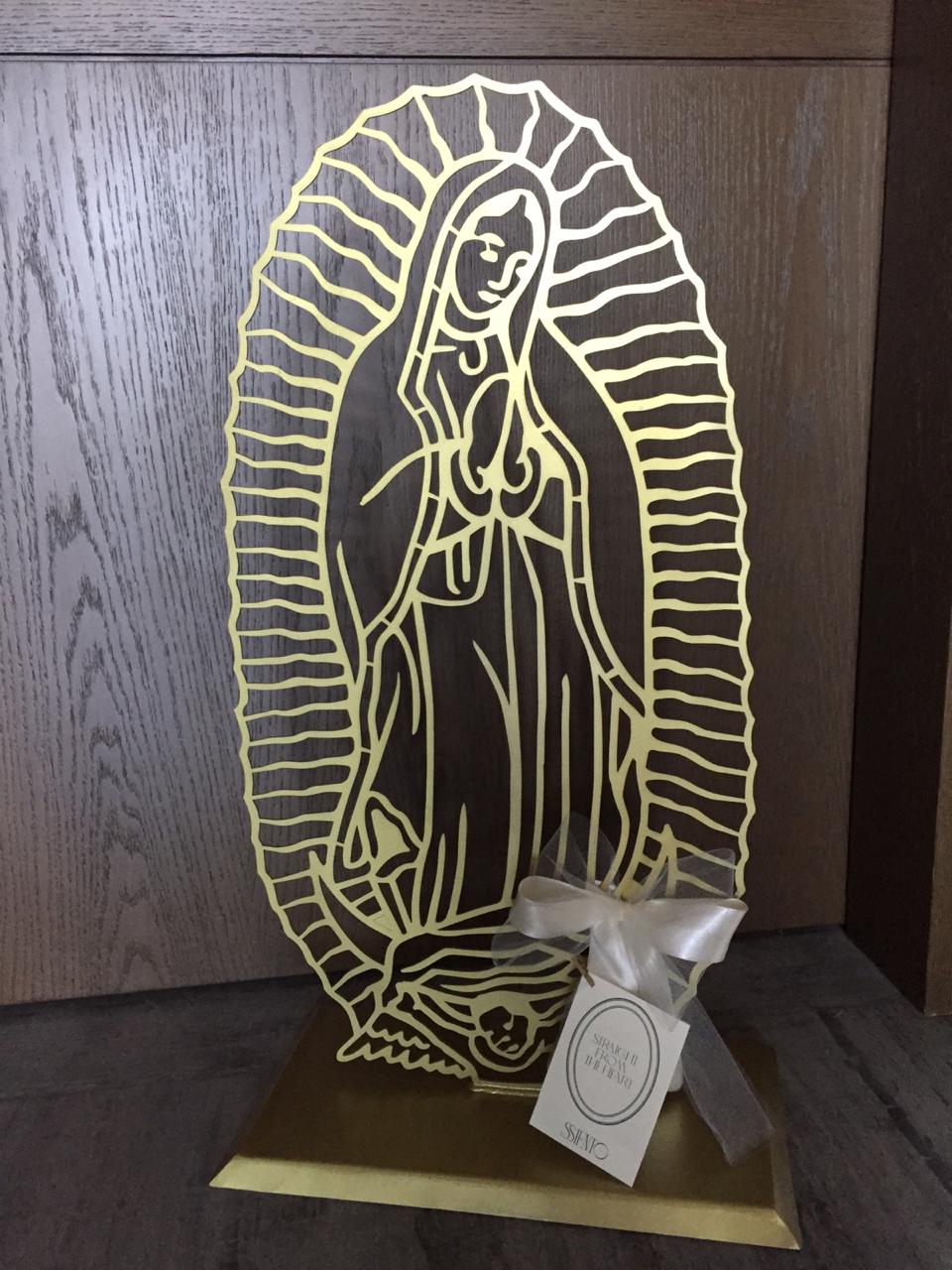 GOLDEN STEEL VIRGIN STATUE - Image 2