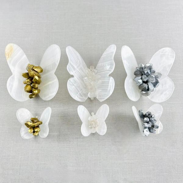 ONYX BUTTERFLY WITH QUARTZES